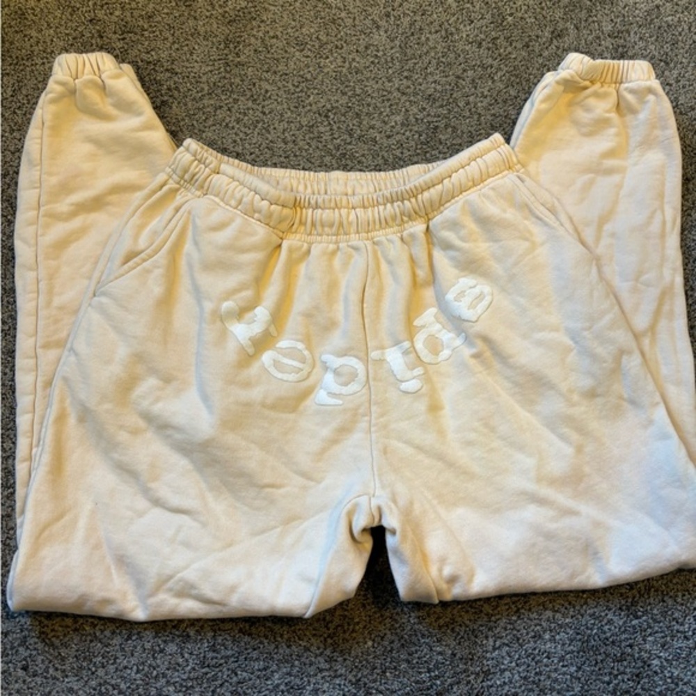 Spider Worldwide Cream Sweatpants